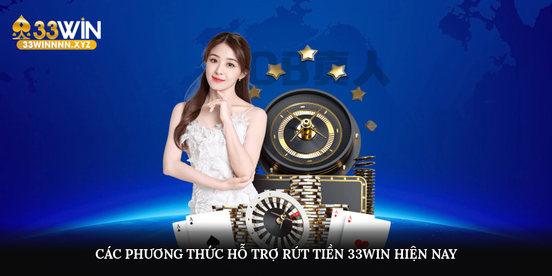 Các phương thức hỗ trợ rút tiền 33WIN hiện nay